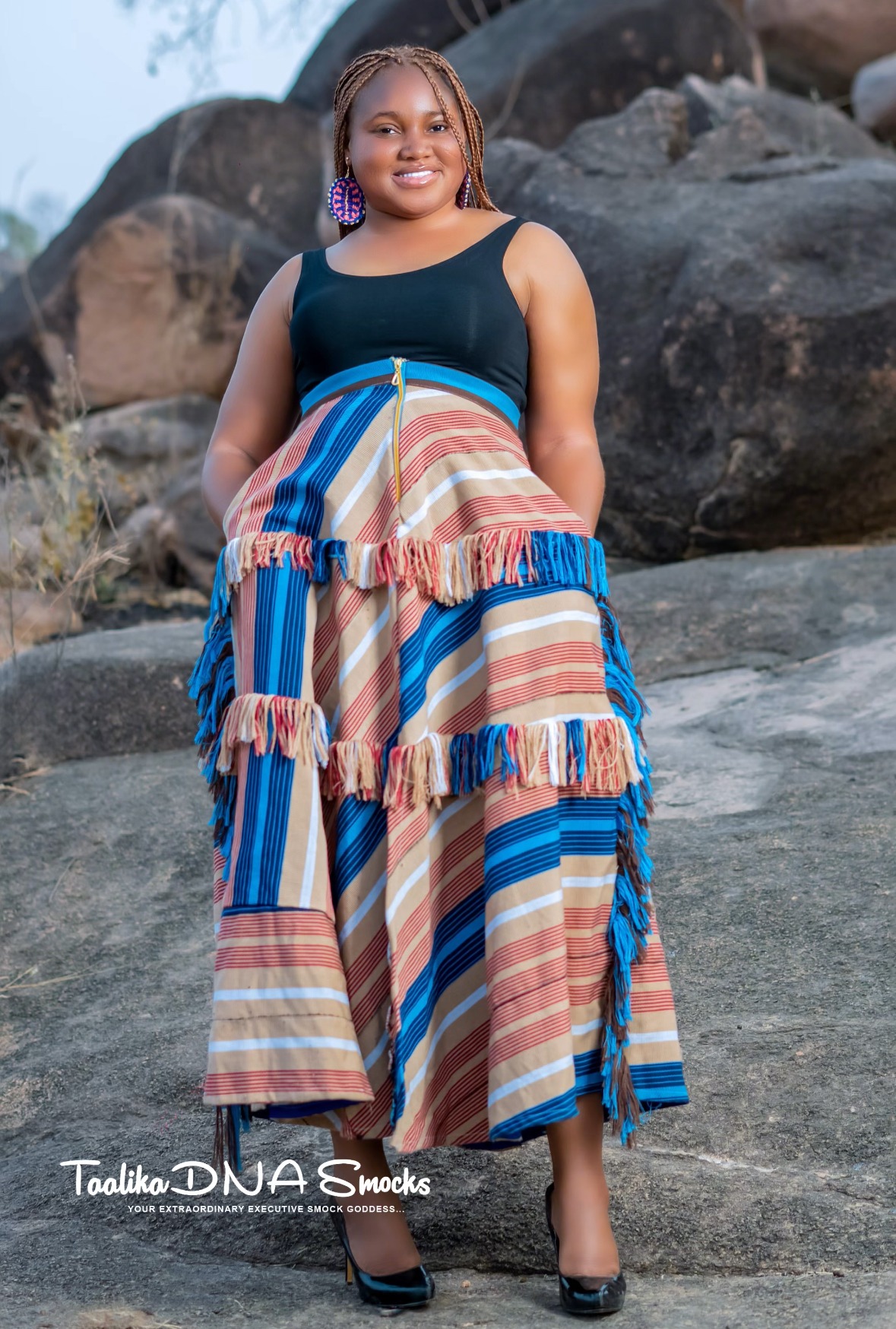 Modern women’s fusion outfit